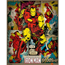 Marvel Comics plagát Pack Iron Man Retro 40 x 50 cm (4)